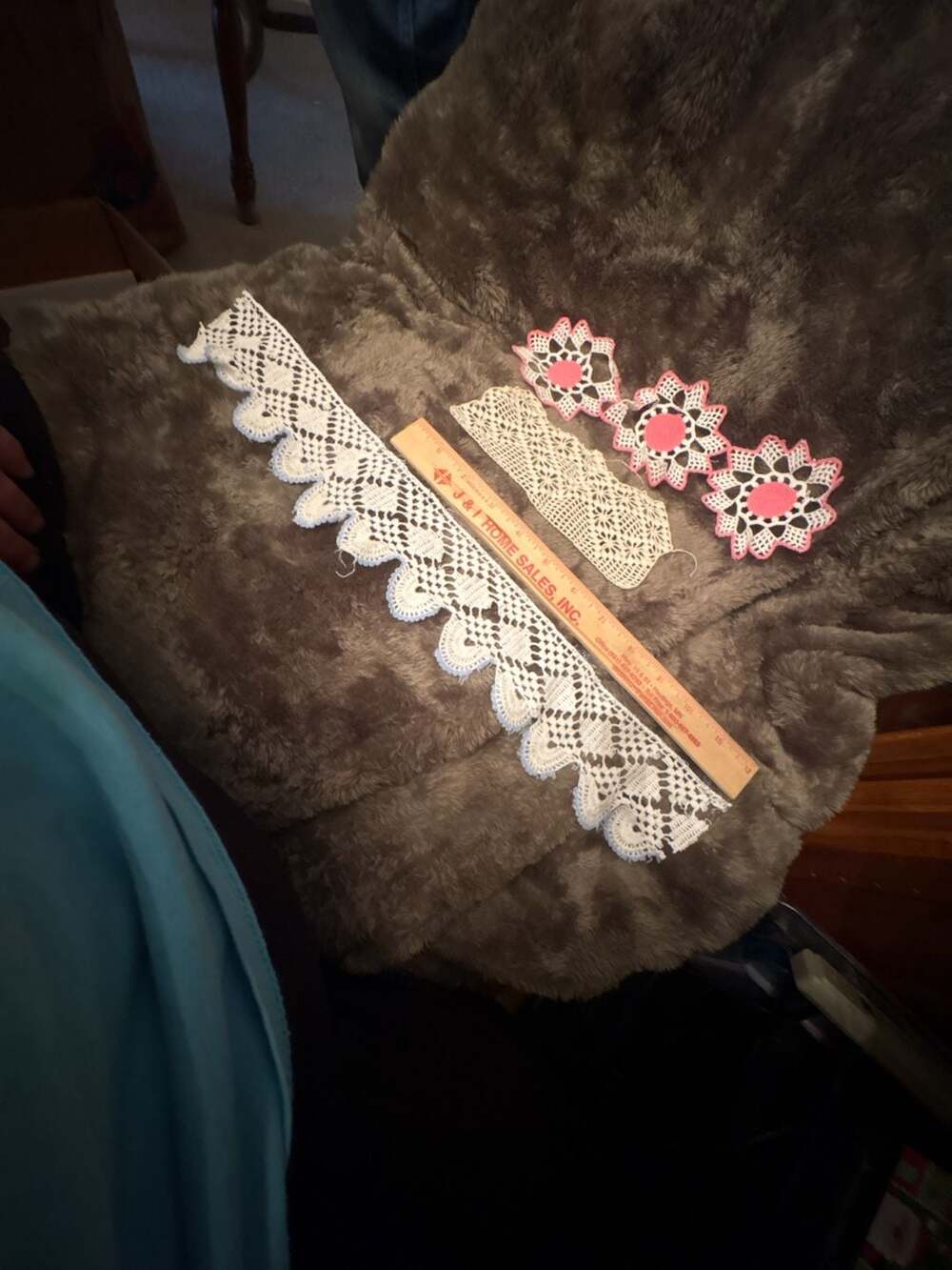 Vintage Handcrafted Crochet Lace Trim And Doilies Lot Assorted